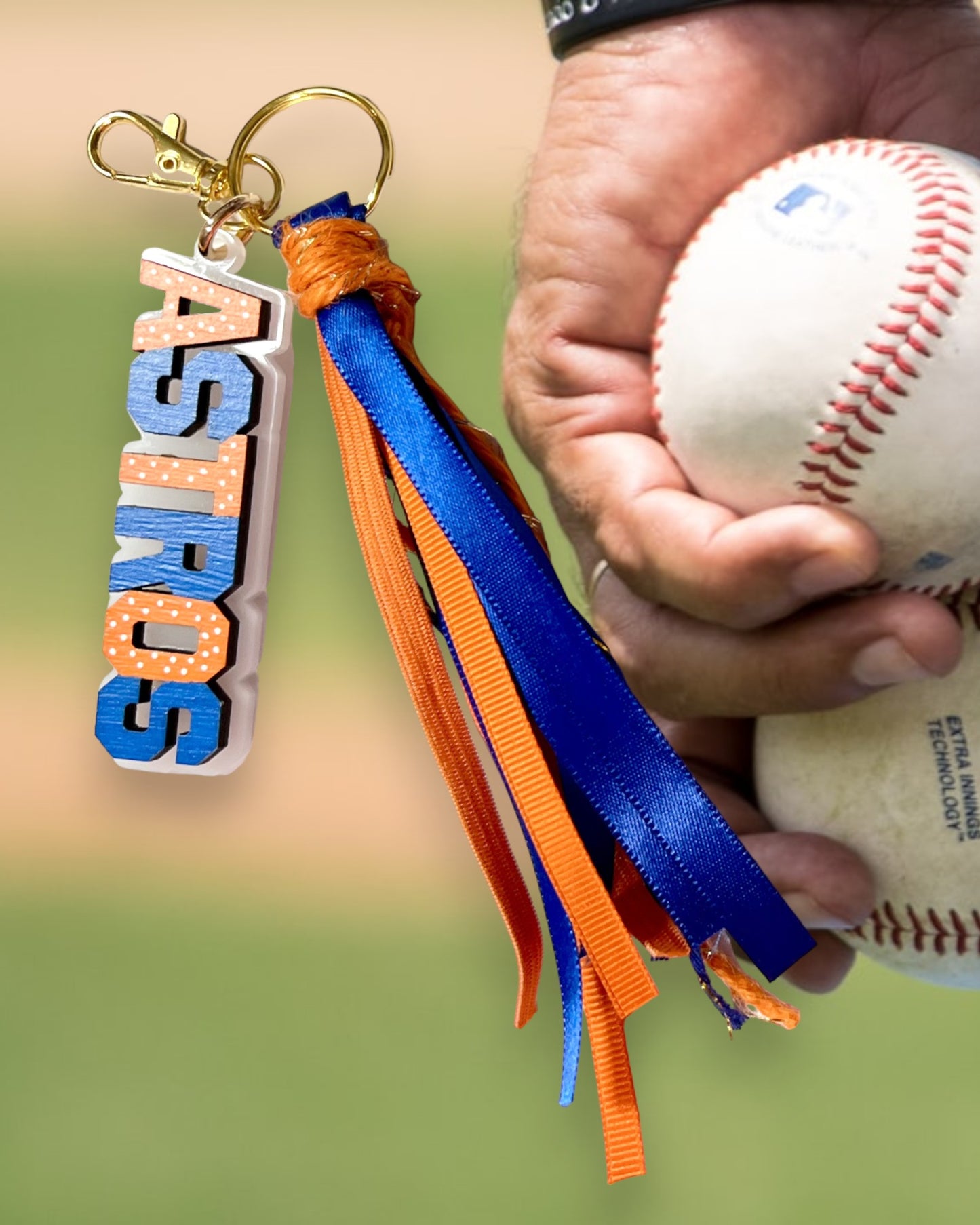 Houston Astros Gold Keychain