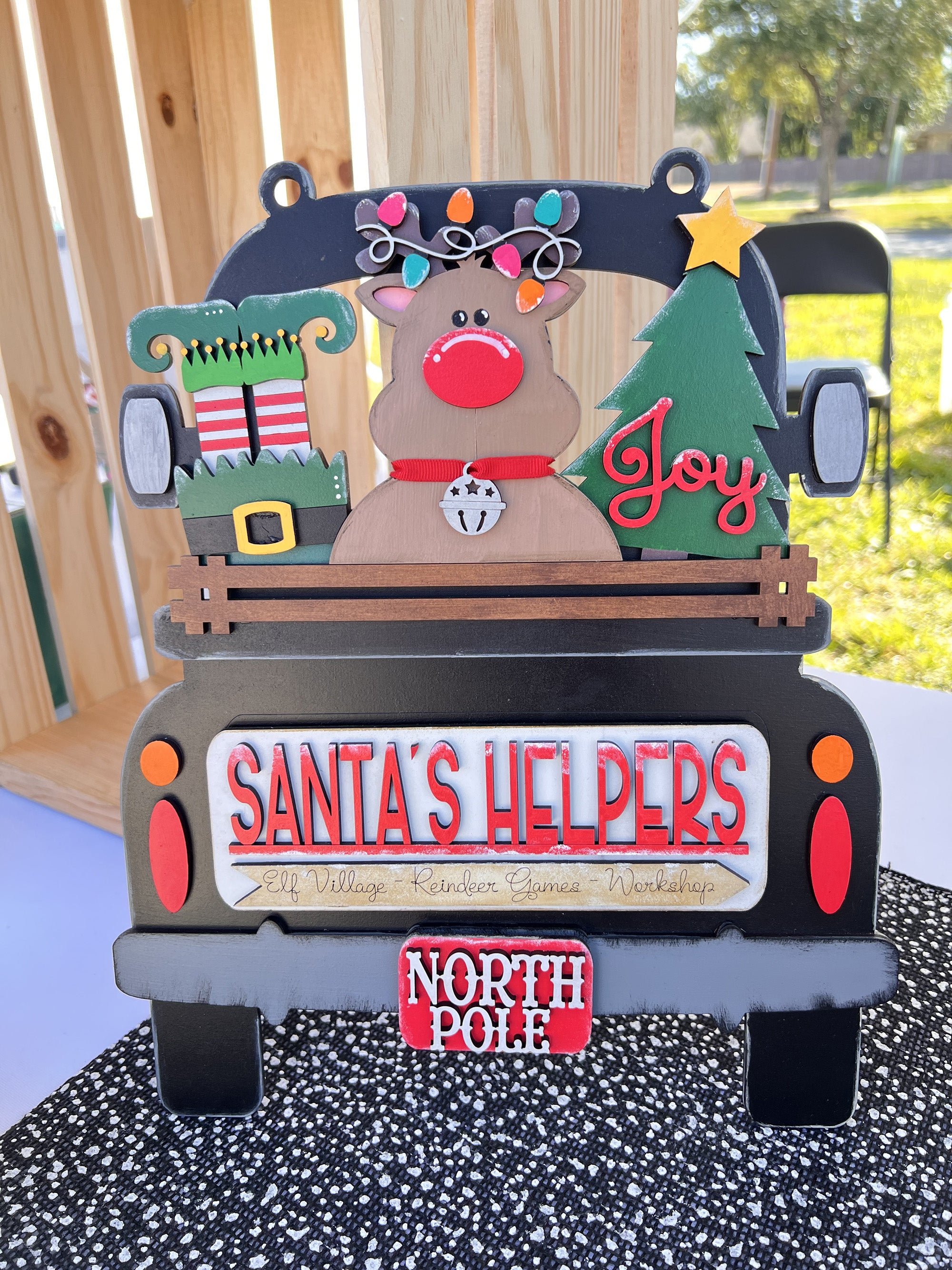 Santa' Helpers Truck insert Woodpecker Lips Design Co