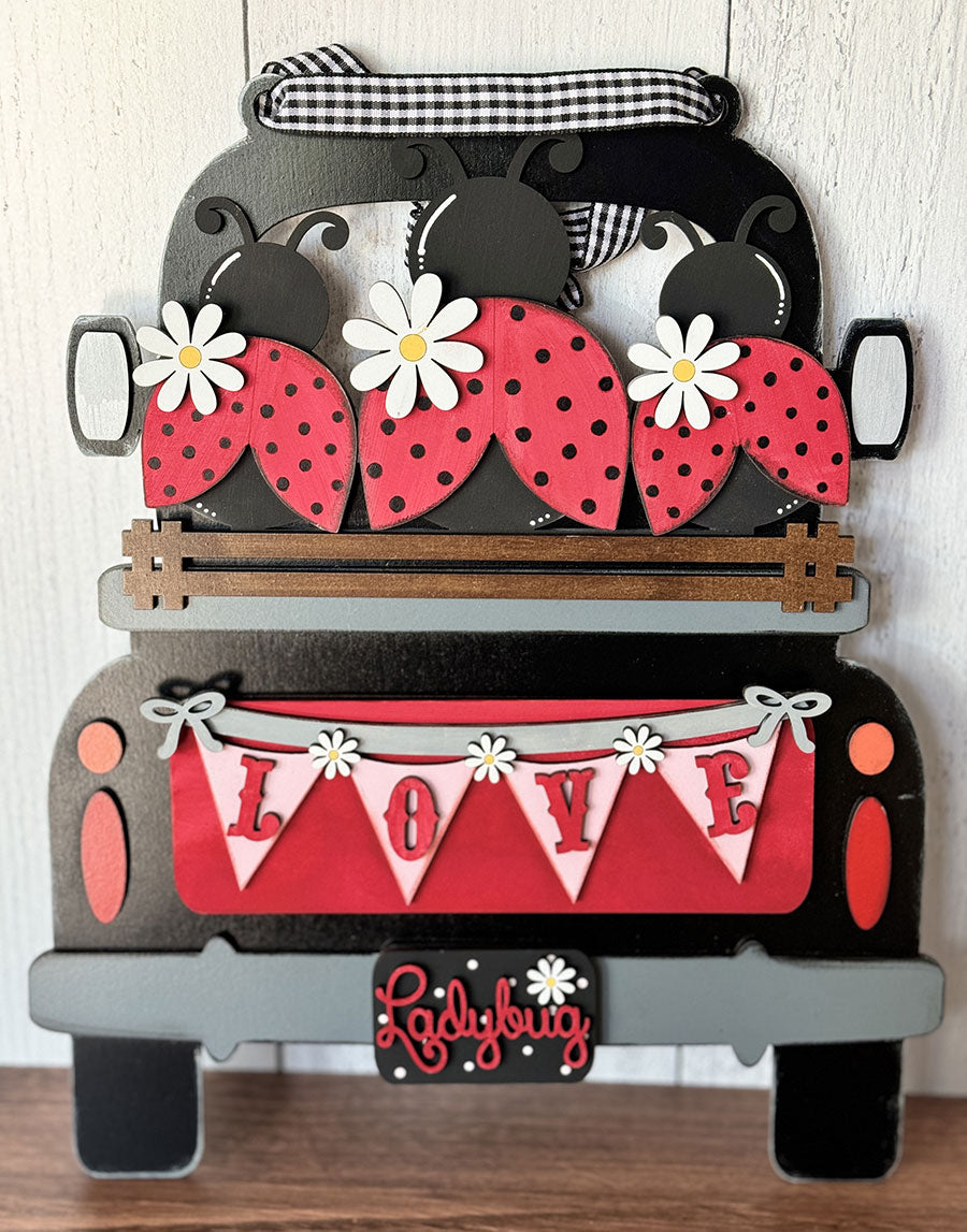 Love Bug Valentine's Insert for 12" Farmhouse Truck