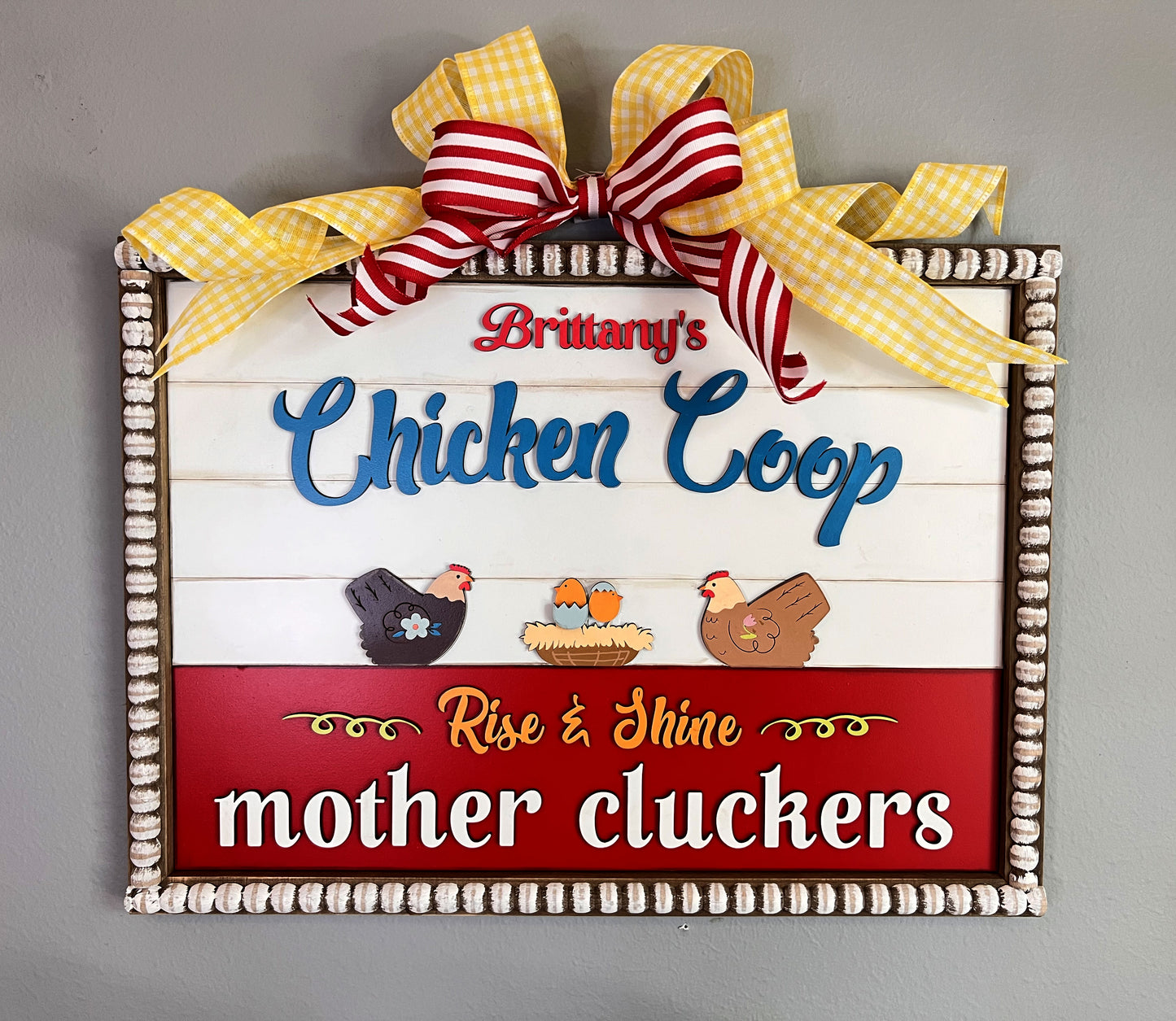 Personalized Mother Clucker Sign