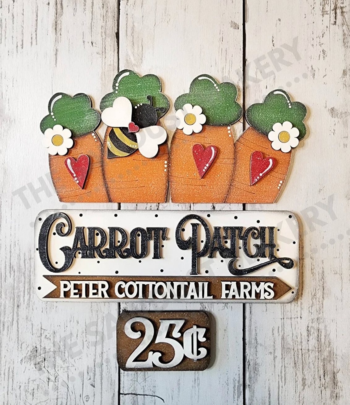 Carrot Patch Easter Themed Insert for 12" Farmhouse truck