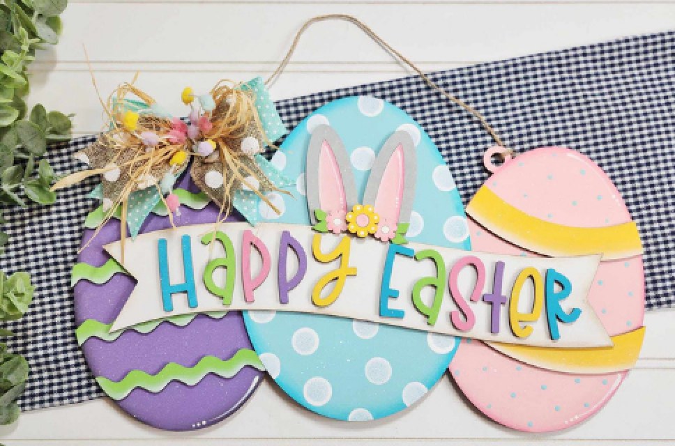 Happy Easter Door Sign