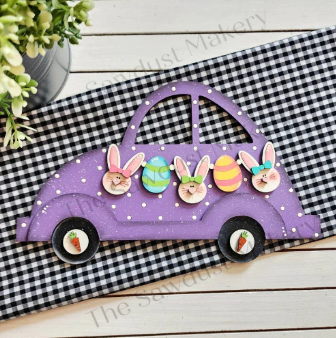 Easter Bunny Interchangable Car