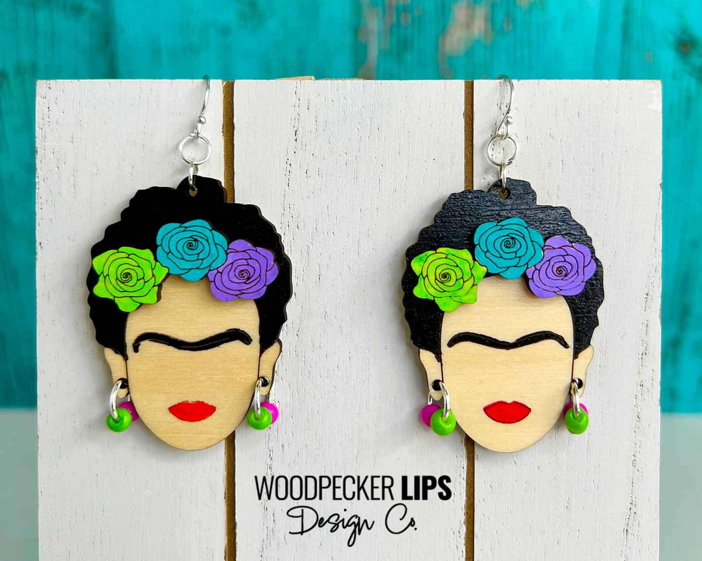 Sterling Silver Frida Kahlo Earrings