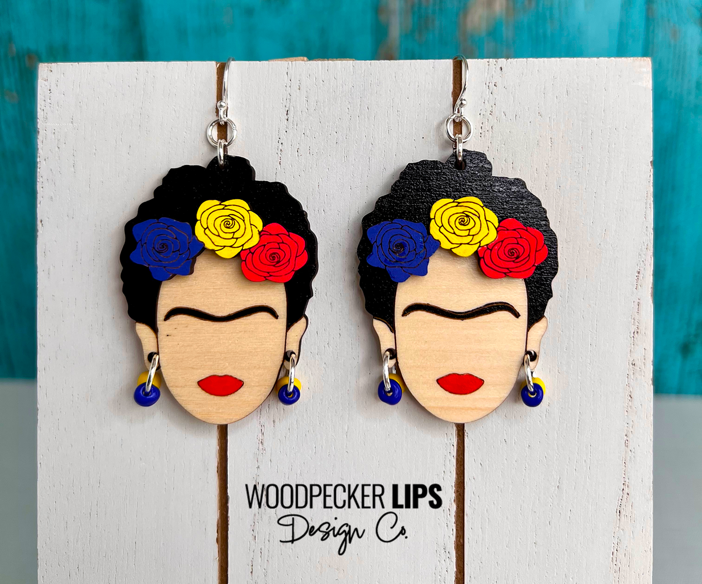 Sterling Silver Frida Kahlo Earrings