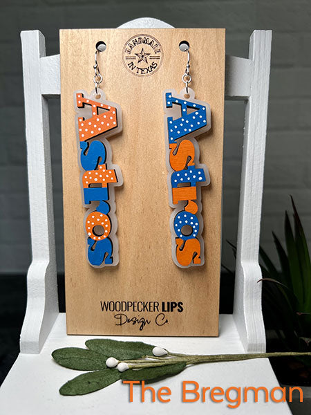 Sterling Silver Houston Astros Earrings